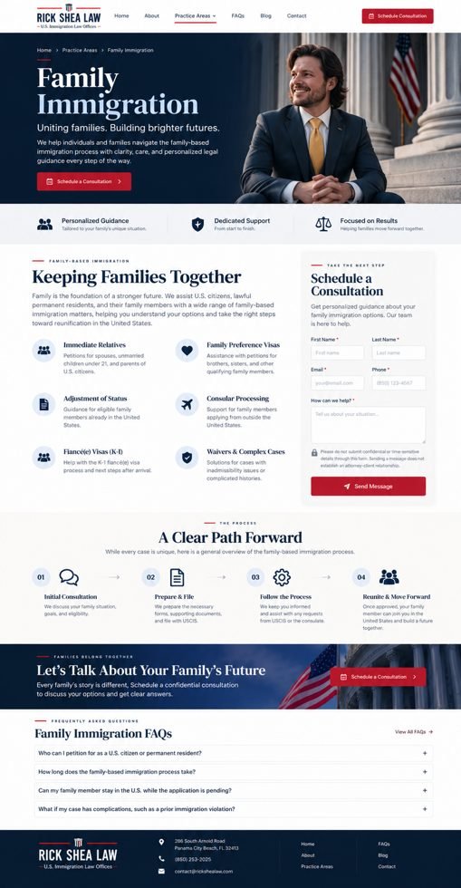 Family Immigration concept preview